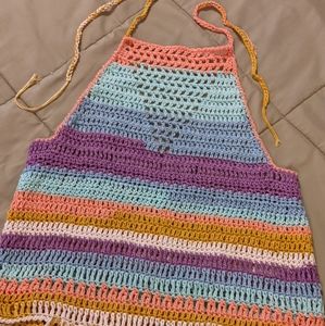 Crochet cotton crop top